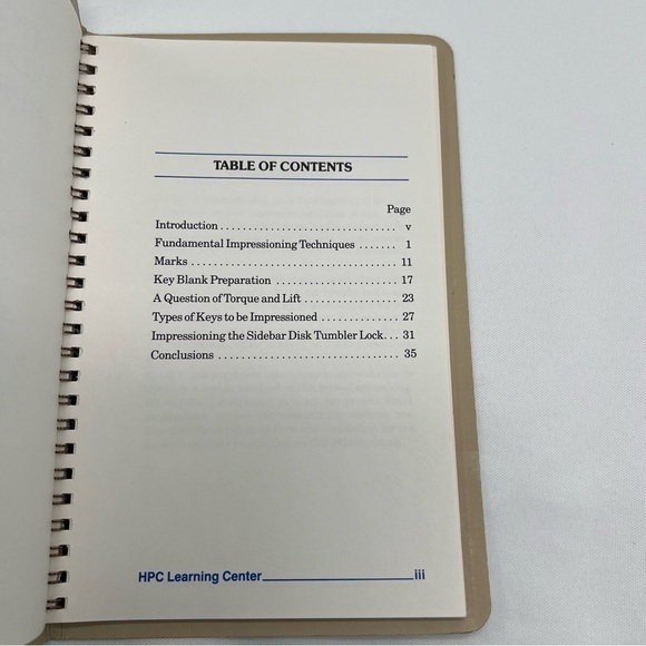 5 Locksmith Education HTC Learning Center Steve Spiwak Books - Picture 9 of 12